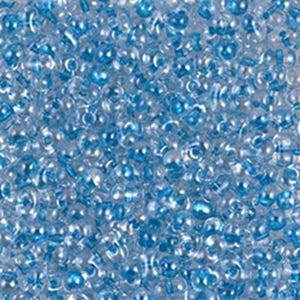 BB-1529, Cristallo foderato azzurro cielo, 10 g, Perline color bacca/farfalla/arachide, 2,5 x 4,5 mm (far49)