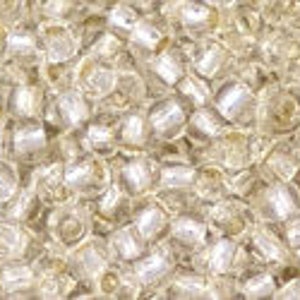 11/0, 8/0, 6/0, #PF21, CRISTALLO argentato, PermaFinish, perline Toho, speciali, bianco, argento, cristallo, trasparente, TR-PF21