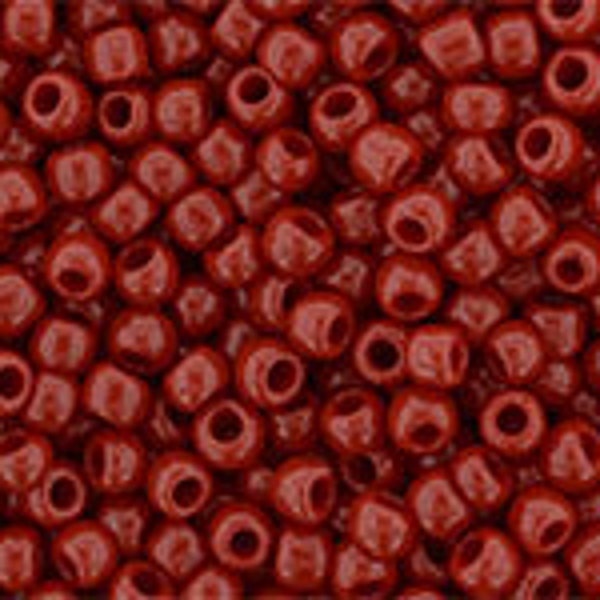 11/0, 8/0, 6/0,  #45, Opaque PEPPER RED, Toho Seed Bead, red, brown, burnt red, dark red, TR-45