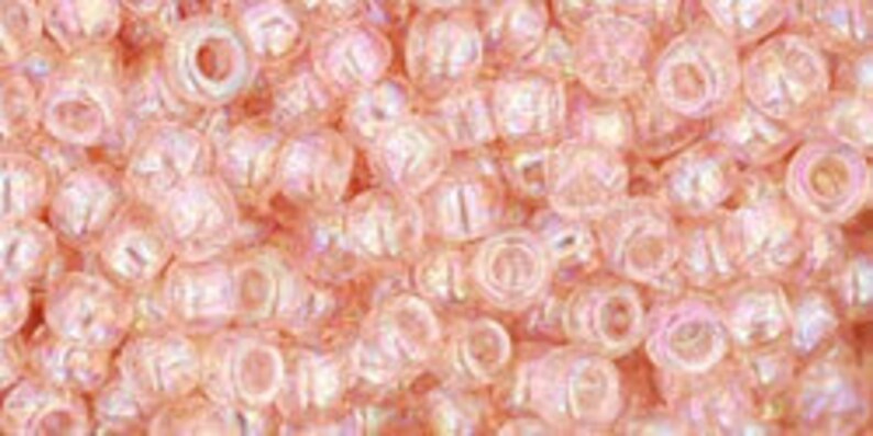 Transparent Rainbow Rosaline Kumihimo peach Knitting salmon Beadweaving orange TOHO Seed Bead 80 #169 TR-08-169