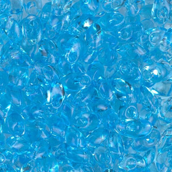LMA-148, Transparent AQUA, 10-25 grams, Miyuki 4x7 Long Magatama, fringe drop beads, blue aqua, aquamarine, kumihimo, beadweaving, (LM14)