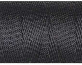Tex 210, NOIR, cordon perlé C-Lon CLC, (Tex-210), cordon perlé, 84 m/92 yards, (210-3)