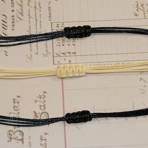 Bracelet Ends, Adjustable Extendable Sliders, Polyester Braided Cord, Gold Plated, Silver, Rose Gold Plated, Black, Beige, Bracelets
