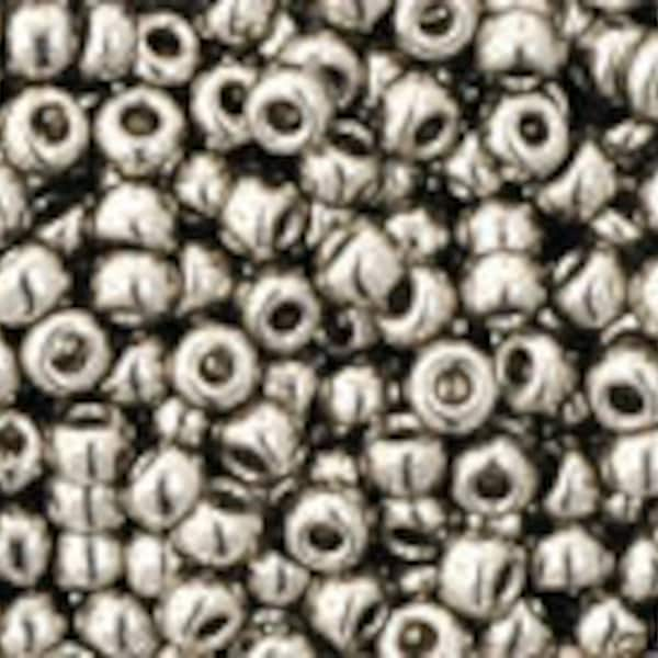 11/0, 8/0, 6/0,  #711, NICKEL, Toho Seed Bead, special, silver, nickel, gray, TR-711