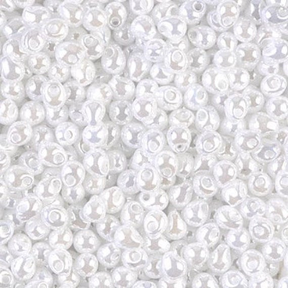 0420 Miyuki Seed Beads White Pearl Ceylon