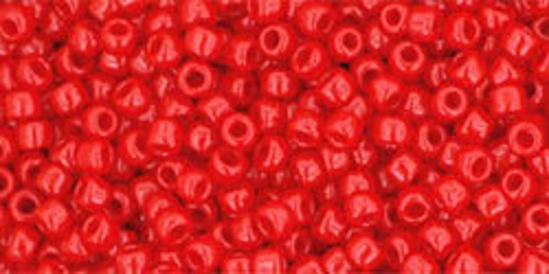 TOHO Seed Beads 11/0, Opake Kirschperlen (45a) - 10g, Japanische Glasperlen, 2.2 Mm Mit Großem Loch