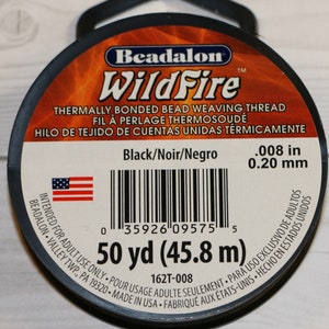 WILDFIRE 50 YARD SPOOLS Beadalon Wildfire .006 In. 15mm Thermally