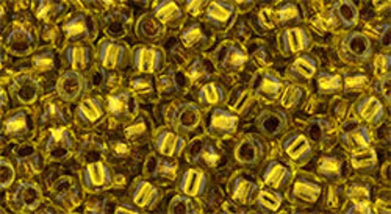 8/0 #745, COPPER-LINED MARIGOLD, Toho Seed Bead,