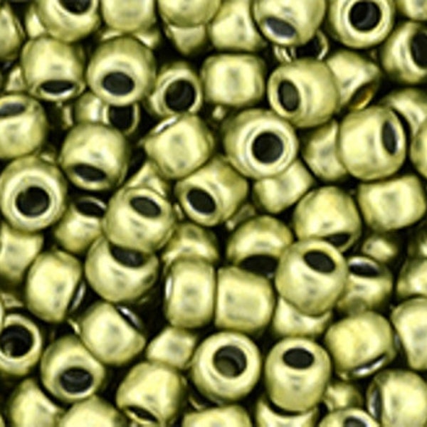 8/0  #YPS0077, HYBRID ColorTrends: Metallic - Primrose Yellow, Toho Seed Bead, special, TR-08-Yps0077