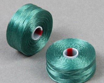 Sea Foam Grün, C-Lon Faden, Size D, (CLBD) Tex 45, Nylonfaden, 78 Yards/71m, (Clbd17)