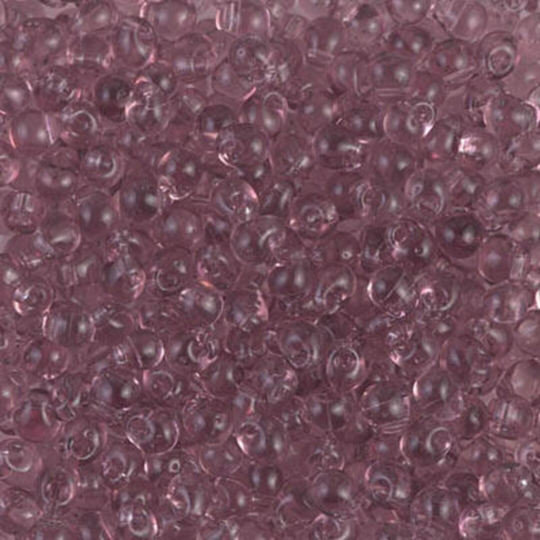 DP-142, Transparent SMOKY AMETHYST, Miyuki 3.4mm Drop Bead