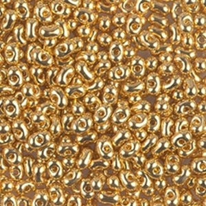BB-191, placcato oro 24K, 1-5g, perline di bacche/farfalle/arachidi, 2,5x4,5 mm, (far57)