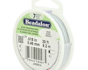 Beadalon Beading Wire Silverose 7 Strand .018 Inch / 30 Feet 