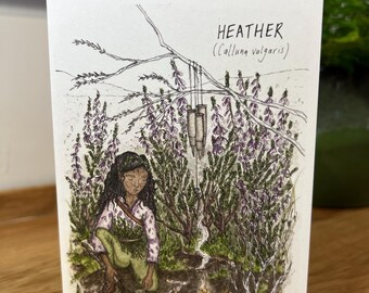 A6 Greetings Card - Heather