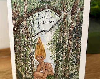 A6 Greetings Card - The Curupira
