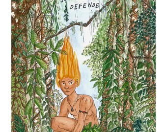 A5 Giclée Print - The Curupira