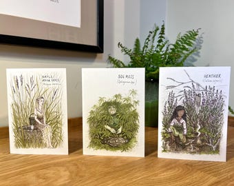 Set of Cards - Bog Beings