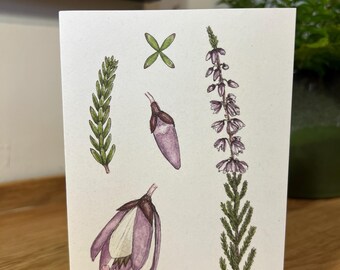A6 Greetings Card - Heather