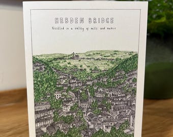 A6 Greetings Card - Hebden Bridge