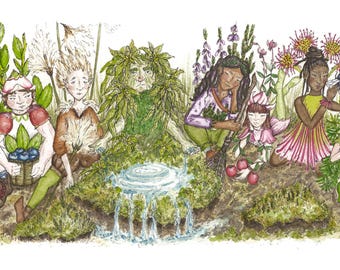 A Council of Bog Beings - Giclée Print