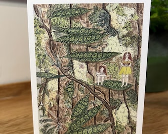 A6 Greetings Card - It's Raining