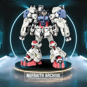3D Stl File Anime Mecha Robot Model Kit - FA-78 Full Armor Gundam 1/100 Scale Statue | High Detail 3d Print for Resin & Fdm Printers
