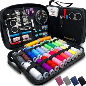 Sewing Kit for Adults - A Portable Hand Needle and Thread Kit with Essential Sewing Supplies and Accessories for Small Clothing Repairs