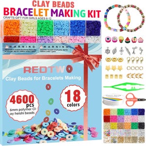 5100 Clay Beads Bracelet Making Kit, Preppy Beads for Friendship, Jewelry Making Kit, Beads for Jewelry Making, Beads for Bracelet Making