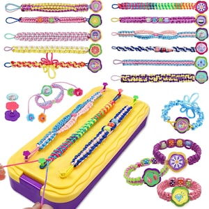 Arts and Crafts for Kids Age 8-12, Friendship Bracelet Making Kit for Girls, Best Birthday Gifts Ideas, Popular Bracelets String Maker Set