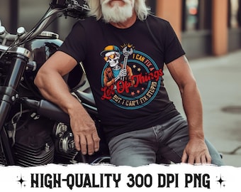 Ich kann viele Dinge PNG reparieren - Lustiges Mechaniker-Skelett Digitaler Download, kann dumme Handyman-Shirt-Design, Vatertags-Sublimation nicht reparieren