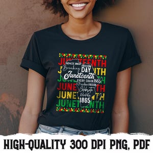 Arte mural con el mapa de África del Juneteenth, imprimible del Día de la Libertad Negra, descarga digital de arte con palabras afrocéntricas de 1865, póster PNG y PDF