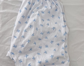 Floral Cotton Lounge Shorts, Soft Breathable Sleepwear, Easy Pull-On Homewear
