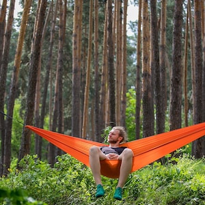 Lightweight Hammock – Compact Outdoor Swing for Travel, Trekking, Beach, Camping, Garden Relaxation