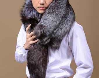 Statement Fox Fur Collar |Full Skin Luxury Wrap with Lifelike Head |Ethical & Natural