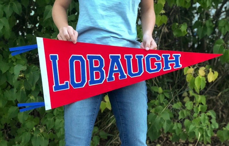 Custom Sports Team Pennant. High School Pennant. College Etsy