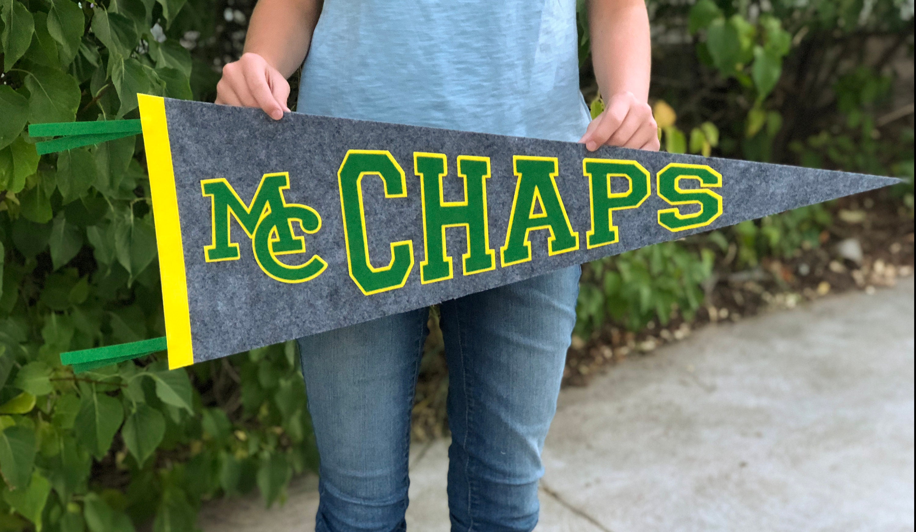 Large Custom Sports Team Pennant Flag with LOGO. School Etsy