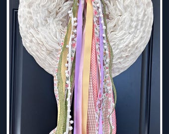 Bunny Hop Spring Ribbon Bundle | Easter Wreath Accessory