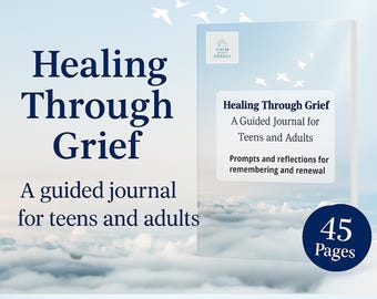 Dagboek met gids voor rouwverwerking voor tieners en volwassenen: rouwverwerking en verlies (digitale download)