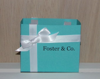 Personalized Blue Gift Bag: Medium Paper Party Favor