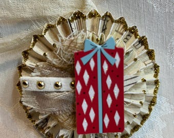Rosette Christmas Tree Ornament, One of a Kind
