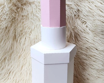 Handcrafted Jumbo Pink Lipstick Gift Box, 3D Centerpiece Decoration