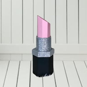 Gift Box, LARGE  Paper Lipstick Shaped 3D Gift Box Favor Box Decoration Original Design