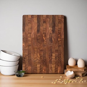 Large Teak Cutting Board – 1″ Thick Premium Wood Chopping Board – Holiday Gift