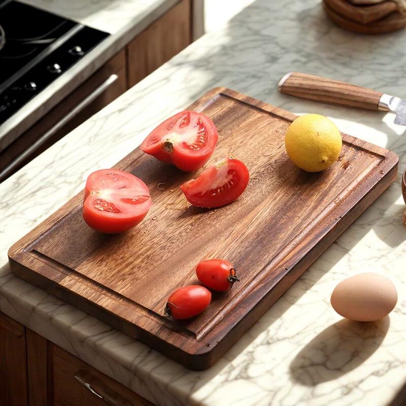 LycoWorks Acacia Wood Cutting Board - Thumbnail 4