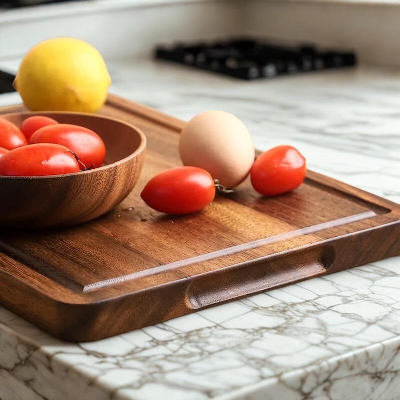 LycoWorks Acacia Wood Cutting Board - Thumbnail 2