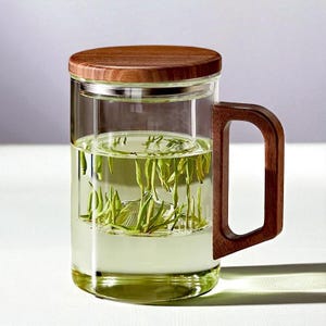 Borosilicate Glass Tea Mug with Mountain Infuser - Japanese Style