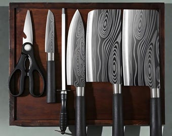 Stainless Steel Chef Knife – 17.5cm Blade, Ultra-Sharp Kitchen Knife for Precision Cutting
