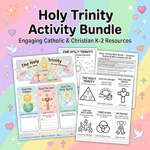 Blessed Holy Trinity Printables for Catholic Homeschool K-3: Mini Book ...