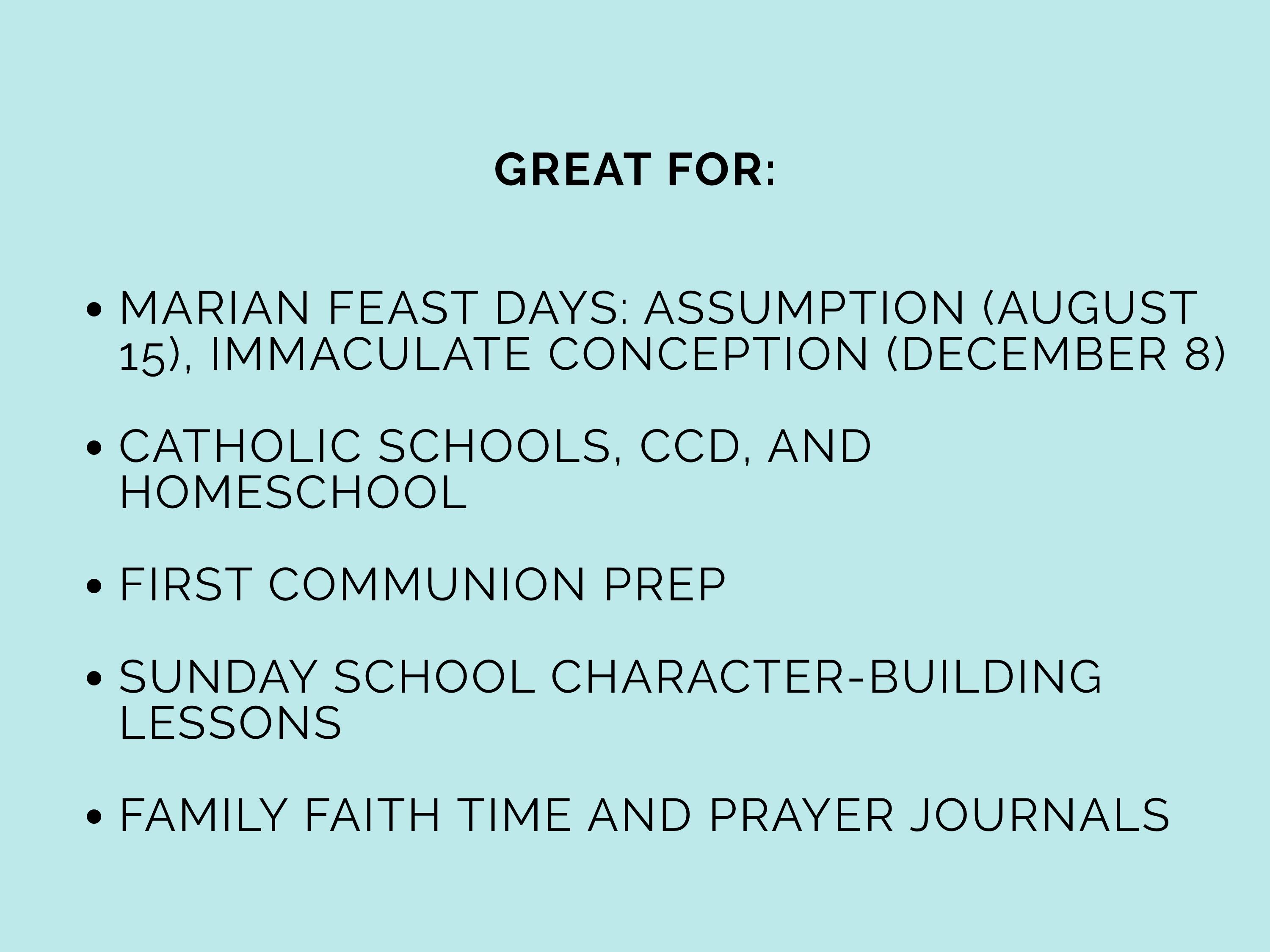 Catholic Kids Saint Mary Activity Bundle: Virtue Spinner, Coloring Page ...