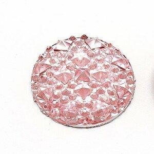 10 piezas Druzy Resina Embellecimiento Cabochons Rosa claro - 10mm - Estilo Shimmer